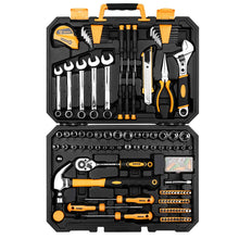 Load image into Gallery viewer, DEKOPRO 158 Piece Tool Set-General Household Hand Tool Kit,Auto Repair Tool Set, with Plastic Toolbox Storage Case
