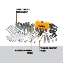 Load image into Gallery viewer, DEWALT Mechanics Tools Kit and Socket Set, 142-Piece, 1/4 &amp; 3/8&quot; Drive, MM/SAE (DWMT73802)
