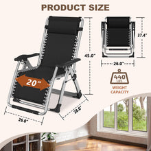 Load image into Gallery viewer, DoCred Comfy Folding Recliner Chair - Bedroom &amp; Living Room, Patio Lounge Chair with Removable Cushion for Indoor Outdoor
