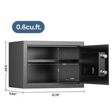Load image into Gallery viewer, Locksworth Safe for Home, 0.6 Cubic Feet Safety Box, Lock Box for Money, Jewelry, Documents and Guns, Digital Security Safe for Office, Hotel and Personal Use, 13.8&quot;W x 9.8&quot;D x 9.8&quot;H
