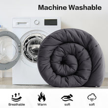 Load image into Gallery viewer, COHOME All Season King Size Comforter - Winter Warm Down Alternative Comforter - Quilted Duvet Insert with Corner Tabs - Premium 2100 Series Luxury Soft Hotel Comforter - Reversible - Dark Grey
