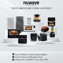 Load image into Gallery viewer, Nuwave Bravo Air Fryer Toaster Smart Oven, 12-in-1 Countertop Convection, 1800 Watts, 21-Qt Capacity, 50°-450°F Temp Controls, Top and Bottom Heater Adjustments 0%-100%, PFAS Free, Stainless Steel
