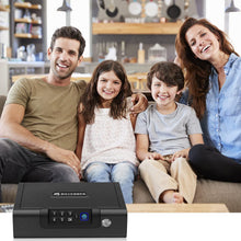 Load image into Gallery viewer, Gun Safe,Biometric Gun Safe for Pistols 3-Ways unlock Safe Fingerprint Digital PIN Key Unlock with Voice, Gun lock box for Cloakroom living room Bedroom Nightstand and Car BILLCONCH
