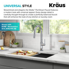 Load image into Gallery viewer, KRAUS Oletto Single Handle Pull Down Kitchen Faucet in Chrome, KPF-2820CH
