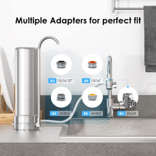 Load image into Gallery viewer, Waterdrop Countertop Water Filter, NSF/ANSI 42&amp;372 Certified,5-Stage Stainless Steel Faucet Water Filter for 8000 Gallons, Reduces Heavy Metals, Bad Odor and 99% Chlorine,WD-CTF-01(1 Filter Included)
