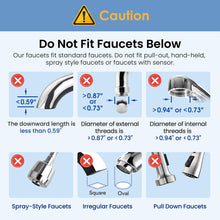 Load image into Gallery viewer, Waterdrop Countertop Water Filter, NSF/ANSI 42&amp;372 Certified,5-Stage Stainless Steel Faucet Water Filter for 8000 Gallons, Reduces Heavy Metals, Bad Odor and 99% Chlorine,WD-CTF-01(1 Filter Included)
