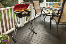 Load image into Gallery viewer, Cuisinart CGG-180 Petit Gourmet Portable Gas Grill with VersaStand, Red
