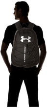 Load image into Gallery viewer, Under Armour Unisex-Adult Hustle Sport Backpack , Black (001)/Silver , One Size Fits All

