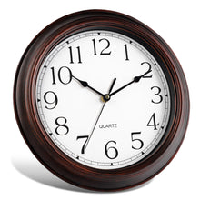 Load image into Gallery viewer, KECYET 14 Inch Wall Clocks Battery Operated Silent Non-Ticking Wall Clock Vintage Retro Rustic Style Decorative for Living Room Kitchen Farmhouse (Bronze)
