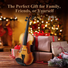 Load image into Gallery viewer, Eastar 4/4 Violin Set Full Size Fiddle Solidwood for Adults with Hard Case, Shoulder Rest, Rosin, Two Bows, Clip-on Tuner and Extra Strings, EVA-330
