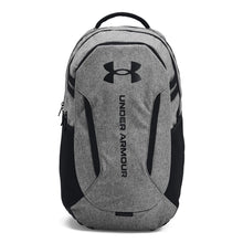Load image into Gallery viewer, Under Armour Unisex-Adult Hustle 6.0 Backpack, (026) Castlerock Full Heather/Black/Black, One Size Fits Most
