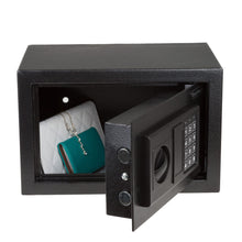 Load image into Gallery viewer, Digital Safe - Electronic Steel Safe with Keypad and Manual Override Keys - Protect Money, Jewelry, Passports - For Home, Business by Stalwart (Black), 12.2&quot; (L) x 7.9&quot; (W) x 7.9&quot; (H)
