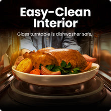 Load image into Gallery viewer, Chefman Countertop Microwave Oven 1.1 Cu. Ft. Digital Stainless Steel Microwave 1000 Watts with 6 Auto Menus, 10 Power Levels, Eco Mode, Memory, Mute Function, Child Safety Lock, Easy Clean
