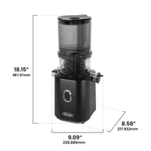 Load image into Gallery viewer, Omega Cold Press Juicer Slow Masticating for Vegetable and Fruit Juice Time Saving Series for Batch Juicing with Extra Large Hopper for Less Prep, 150-Watts, Black
