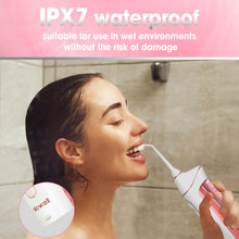 Load image into Gallery viewer, Water Dental Flosser Cordless for Teeth - Nicwell 4 Modes Dental Oral Irrigator, Portable and Rechargeable IPX7 Waterproof Powerful Battery Life Water Teeth Cleaner Picks for Home Travel
