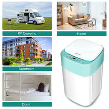 Load image into Gallery viewer, COSTWAY Portable Washing Machine, Built-in Drain Pump, 8Lbs Capacity, Full-Automatic washer with 6 Programs, Child Lock, Compact Laundry Washer for RV, Dorm, Apartment, Green
