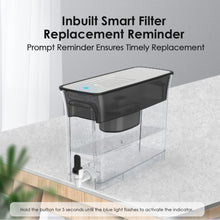 Load image into Gallery viewer, Waterdrop 35-Cup Slim Water Filter Dispenser, Large Capacity, 200-Gallon Long-Life, 5X Lifetime, Reduces Chlorine, PFOA/PFOS and More, BPA Free, Black (with 1 Filter)
