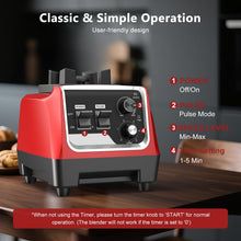 Load image into Gallery viewer, H-Duka 1800W Blender for Smoothies 70 oz Large Capacity Countertop Blenders with 20 oz Grinding Cup - 28000RPM High Speed Kitchen Blender for Ice Crushing, Frozen Drinks, Milkshakes &amp; Puree
