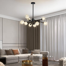 Load image into Gallery viewer, Weesalife Sputnik Chandeliers Modern Crystal Pendant Light Chandelier 9 Lights Mid Century Black Branches Chandeliers Ceiling Light Fixtures for Dining Room Bedroom Living Room G9 Bulbs
