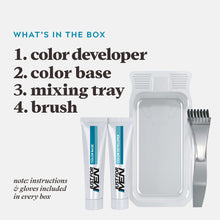 Load image into Gallery viewer, Just For Men Mustache &amp; Beard, Beard Dye for Men with Brush &amp; Control GX Grey Reducing Shampoo, Gradual Hair Color for Stronger and Healthier Hair, 4 Fl Oz - Pack of 3 (Packaging May Vary)
