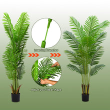 Load image into Gallery viewer, Artificial Palm Tree Indoor 5ft with with Realistic Leaves and Adjustable Branches and 12 Trunks, Faux Plants Indoor Tall - Ideal for Home Decor in Living Rooms, Offices, and Bedrooms
