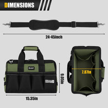 Load image into Gallery viewer, UUP Heavy Duty Tool Bag 15-Inch, 16-Pocket Portable Soft Tool Box Organizer Storage, Handle Tactical Carry Tote Empty Toolbox with Large Zipper, Men Stocking Stuffer, Father Day Dad Mechanic Gift
