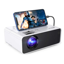 Load image into Gallery viewer, Movie Projector, SMONET 1080P HD Projector 7500L Home Projector Video TV Projector Mini Portable LED Projector Outdoor Indoor Wall Compatible with TV Stick Laptops PC PS5 HDMI USB
