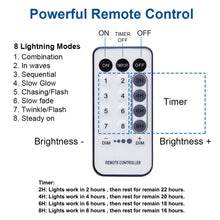 Load image into Gallery viewer, WATERGLIDE 1000 LED Christmas String Lights, 328 FT Green Wire LED Decorative Fairy Lights with Remote &amp; 8 Modes, Waterproof for Outdoor Xmas Holiday Party Garden Wedding Home Decor, Cool White
