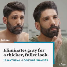 Load image into Gallery viewer, Just For Men Mustache &amp; Beard, Beard Dye for Men with Brush &amp; Control GX Grey Reducing Shampoo, Gradual Hair Color for Stronger and Healthier Hair, 4 Fl Oz - Pack of 3 (Packaging May Vary)
