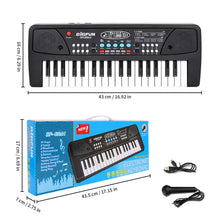 Load image into Gallery viewer, 37 Key Upgrade Piano Keyboard for Kids Musical Toys Ages 3-5 Beginners Keyboard Piano with Microphone for 3 4 5 6 Year Old Boys Girls Gifts

