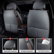 Load image into Gallery viewer, MIROZO Car Seat Covers Full Set - Breathable Vehicle Cushion CoverFit for Most Sedan, Truck and SUV for Elantra Sonata Sportage CRV Accord Chevy Equinox (Gray)
