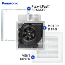 Load image into Gallery viewer, Panasonic FV-0810VSS1 WhisperValue DC Ventilation Fan with SmartFlow and Pick-A-Flow Airflow Technology - 80 or 100 CFM - Quiet Ventilation Bathroom Fan
