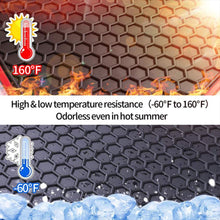 Load image into Gallery viewer, San Auto Car Floor Mats Custom Fit for Toyota RAV4 (NO Hybrid) 2019 2020 2021 2022 2023 2024 2025 Black Red Rubber Auto Liners Set All Weather Protection Heavy Duty Odorless

