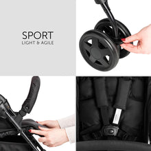 Load image into Gallery viewer, hauck Lightweight and Compact Travel Baby/Toddler Foldable Stroller, Sport, Charcoal/Stone
