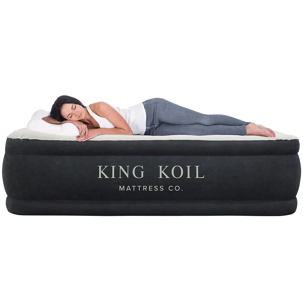 King Koil Air Mattress Queen with Built-In Pump, 20