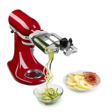 Load image into Gallery viewer, KitchenAid Spiralizer Plus Attachment with Peel, Core and Slice, Silver
