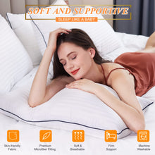 Load image into Gallery viewer, SEMZSOM Bed Pillows for Sleeping King Size, Set of 2- Cooling, Luxury Hotel Quality with Premium Soft Down Alternative Filling for Back, Stomach or Side Sleepers
