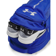 Load image into Gallery viewer, Under Armour Unisex-Adult Hustle 6.0 Backpack, (401) Royal/Royal/Metallic Silver, One Size Fits Most
