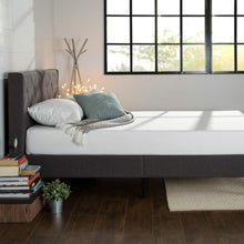 Load image into Gallery viewer, ZINUS Shalini Upholstered Platform Bed Frame, Mattress Foundation, Wood Slat Support, No Box Spring Needed, Easy Assembly, Dark Grey, Queen
