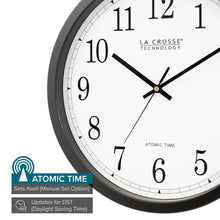 Load image into Gallery viewer, La Crosse Technology Wall Clock, Plastic, 14-inch Dia. (WT-3143A) (WT-3143A-INT)
