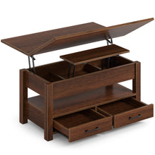 Load image into Gallery viewer, Rolanstar Coffee Table Lift Top, Multi-Function Convertible Coffee Table with Drawers and Hidden Compartment, Coffee Table Converts to Dining Table for Living Room, Home Office,Espresso

