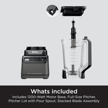 Load image into Gallery viewer, Ninja Professional Blender | Smoothie Blender, Drink Mixer, Grinder, Ice Crusher | Total Crushing™ Technology, Auto-iQ™ Smart Presets, Professional 1200W Power, XL 72oz Pitcher | Dark Grey | BR201AMZ
