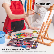Load image into Gallery viewer, 66 Pack Acrylic Paint Set, Shuttle Art Acrylic Painting Set with 30 Colors Acrylic Paint, Wooden Easel, Painting Canvas, Paint Brushes, Palettes, Art Painting Supplies for Kids Adults Beginner Artists
