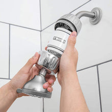 Load image into Gallery viewer, AquaBliss HD HEAVY DUTY High Output Shower Filter – Latest Superior Advanced 30x Filter Media - Universal Multi-Stage Shower Head Filter Reduces Chemicals, Chlorine &amp; Odors - Brushed Nickel (SF500)
