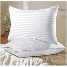 Load image into Gallery viewer, Qnoon Pillows Queen Size Set of 2, Hotel Collection Bed Pillows for Sleeping, Gusseted Pillow for Back, Stomach or Side Sleepers(Pure White)
