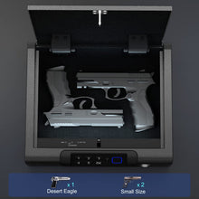 Load image into Gallery viewer, Gun Safe,Biometric Gun Safe for Pistols 3-Ways unlock Safe Fingerprint Digital PIN Key Unlock with Voice, Gun lock box for Cloakroom living room Bedroom Nightstand and Car BILLCONCH
