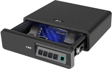 Load image into Gallery viewer, Biometric Fingerprint Safe, Slide-Away Handgun Safe for Two Pistols Storage Safe Drawer Safe for Home and Vehicle (Biometric Fringerprint Safe)
