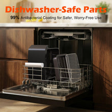 Load image into Gallery viewer, Dual Basket Air Fryer, 12.6QT Family-Size for 10–12 People, XL Basket for 6LB Whole Chicken, DoubleStack Compact Design, 10-in-1 Functions with Reheat, Dehydrate &amp; SyncFinish, Dishwasher-Safe, Black
