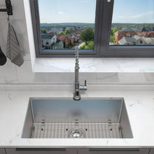 Load image into Gallery viewer, Beleeb Undermount Kitchen Sink 30&quot; x 19&quot;, Scratch Resistant 3D Microbead Embossed Single Bowl Stainless Steel Sink with 10&quot; Deep Basin，Easy Cleaning
