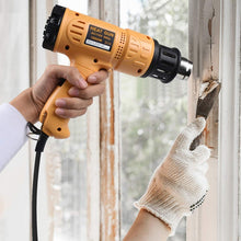 Load image into Gallery viewer, SEEKONE Heat Gun 1800W 122℉-1202℉（50℃- 650℃）Fast Heating Heavy Duty Hot Air Gun Kit Variable Temperature Control Overheat Protection with 4 Nozzles for Crafts, Shrinking PVC, Stripping Paint(5.2FT)
